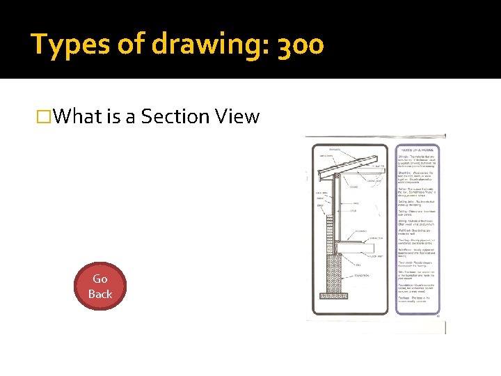 Types of drawing: 300 �What is a Section View Go Back 