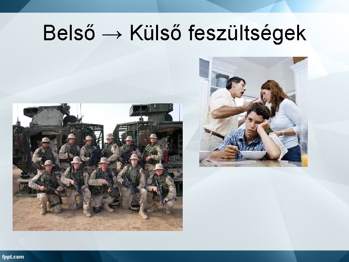 Belső → Külső feszültségek 