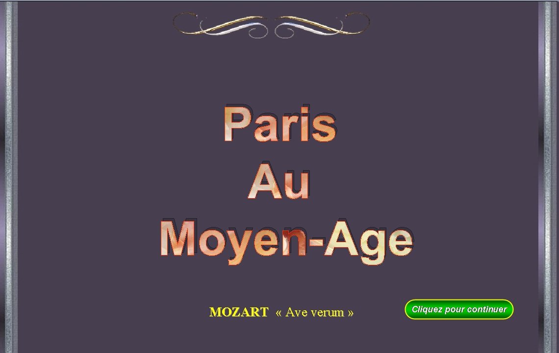 Paris Au Moyen-Age MOZART « Ave verum » 