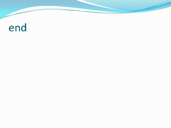 end 