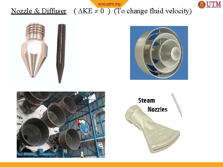 Nozzle & Diffuser ( KE 0 ) (To change fluid velocity) 