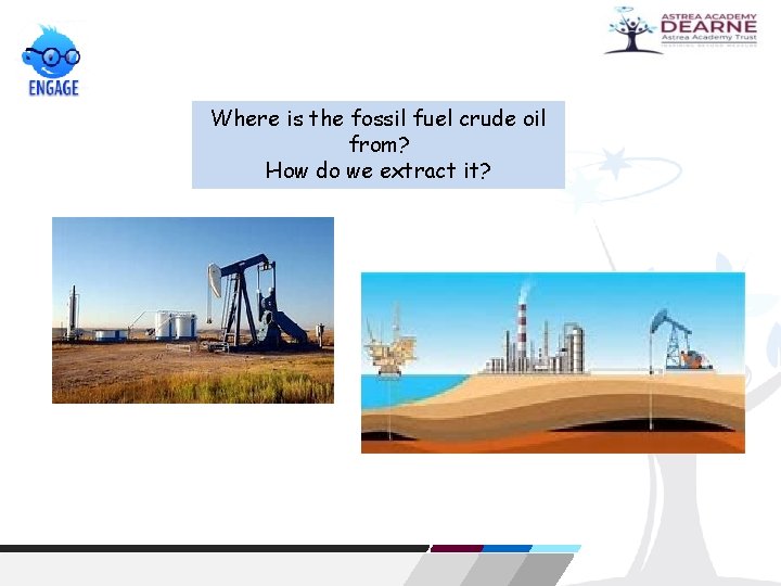 Where is the fossil fuel crude oil from? How do we extract it? 