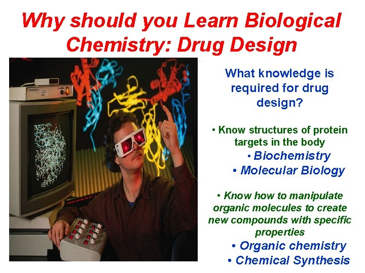 Why should you Learn Biological Chemistry: Drug Design What knowledge is required for drug