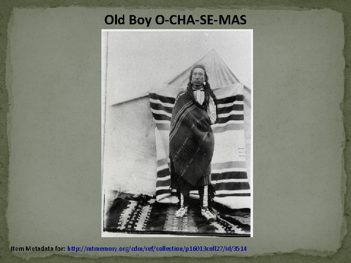 Old Boy O-CHA-SE-MAS Item Metadata for: http: //mtmemory. org/cdm/ref/collection/p 16013 coll 27/id/3514 Old Boy O-CHA-SE-MAS Item Metadata for: http: //mtmemory. org/cdm/ref/collection/p 16013 coll 27/id/3514