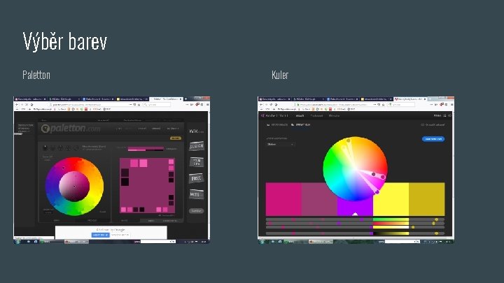 Výběr barev Paletton Kuler 
