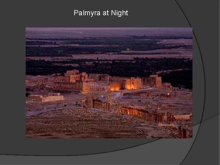 Palmyra at Night 