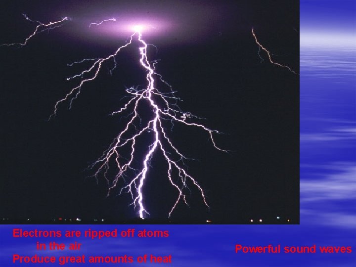Electrons are ripped off atoms in the air Produce great amounts of heat Powerful