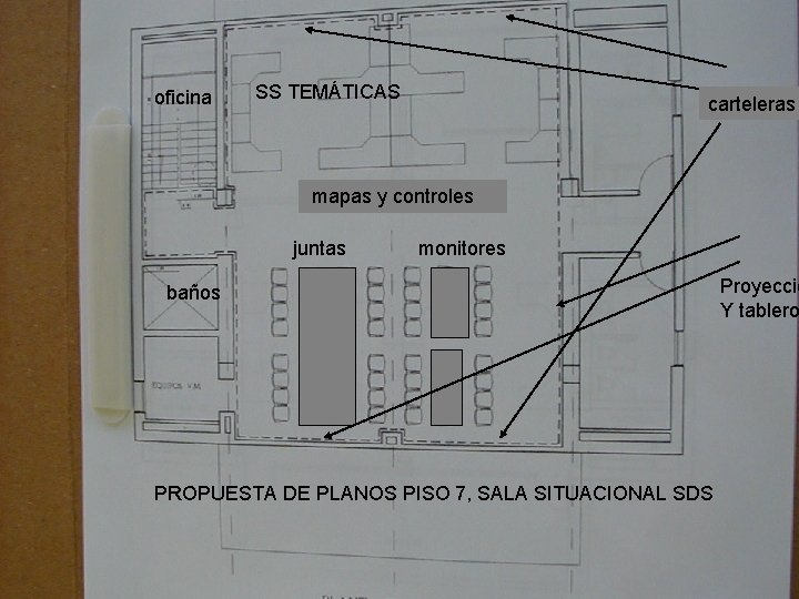 oficina SS TEMÁTICAS carteleras mapas y controles juntas monitores baños PROPUESTA DE PLANOS PISO oficina SS TEMÁTICAS carteleras mapas y controles juntas monitores baños PROPUESTA DE PLANOS PISO