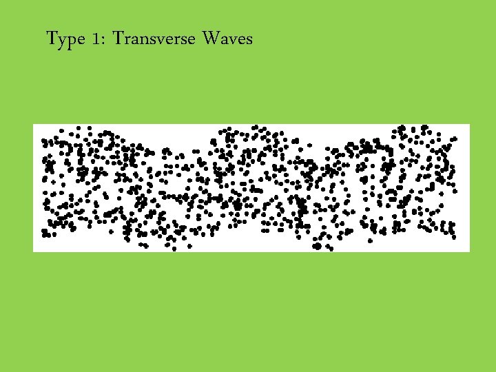 Type 1: Transverse Waves 