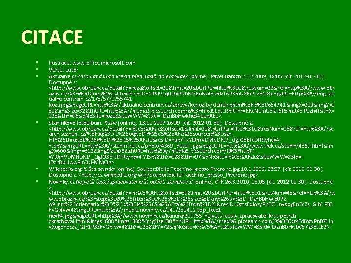 CITACE § § § Ilustrace: www. office. microsoft. com Verše: autor Aktualne. cz Zatoulaná