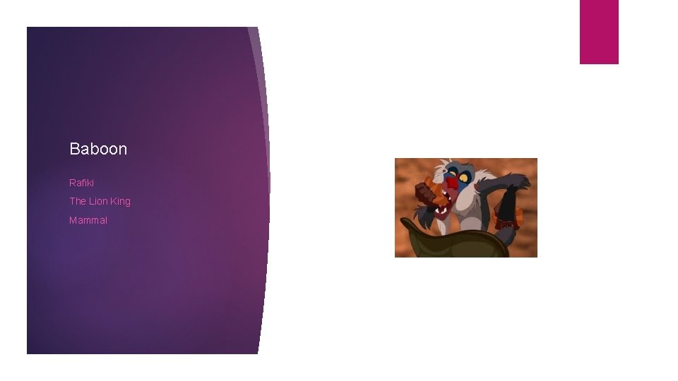 Baboon Rafiki The Lion King Mammal 