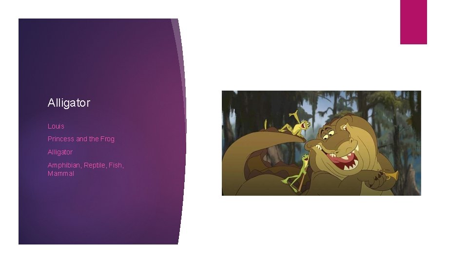 Alligator Louis Princess and the Frog Alligator Amphibian, Reptile, Fish, Mammal 