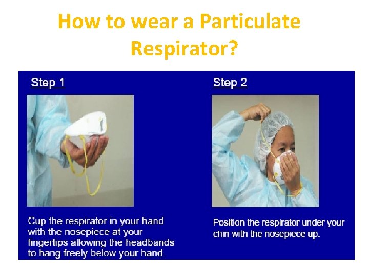 How to wear a Particulate Respirator? 