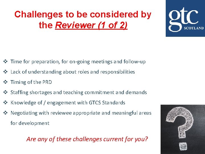 Challenges to be considered by the Reviewer (1 of 2) v Time for preparation, Challenges to be considered by the Reviewer (1 of 2) v Time for preparation,
