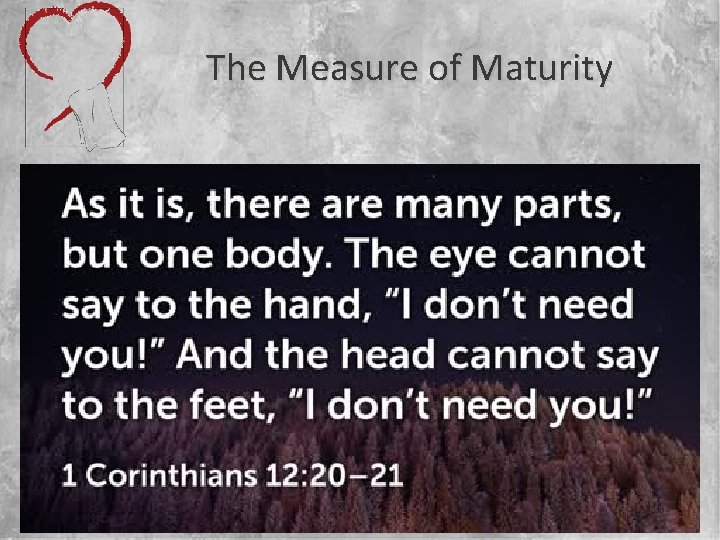 The Measure of Maturity 