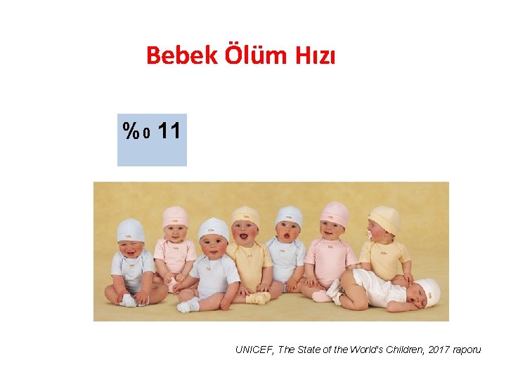 Bebek Ölüm Hızı %0 11 UNICEF, The State of the World’s Children, 2017 raporu