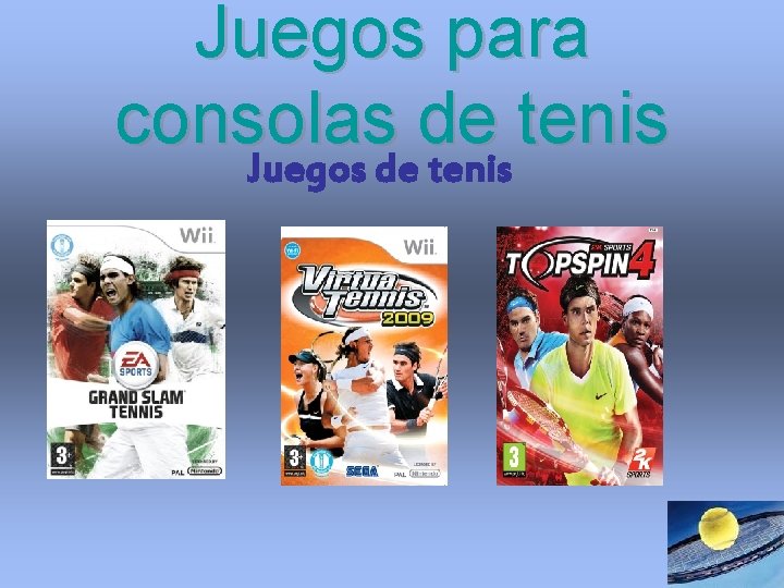 Juegos para consolas de tenis Juegos de tenis Juegos para consolas de tenis Juegos de tenis