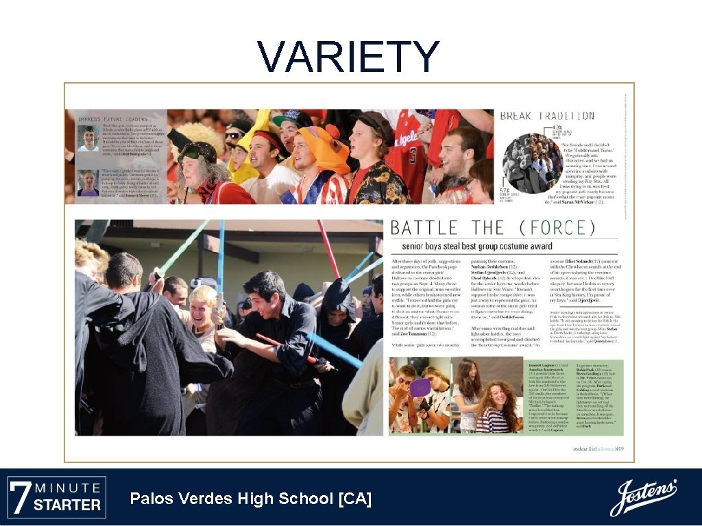 VARIETY Palos Verdes High School [CA] 
