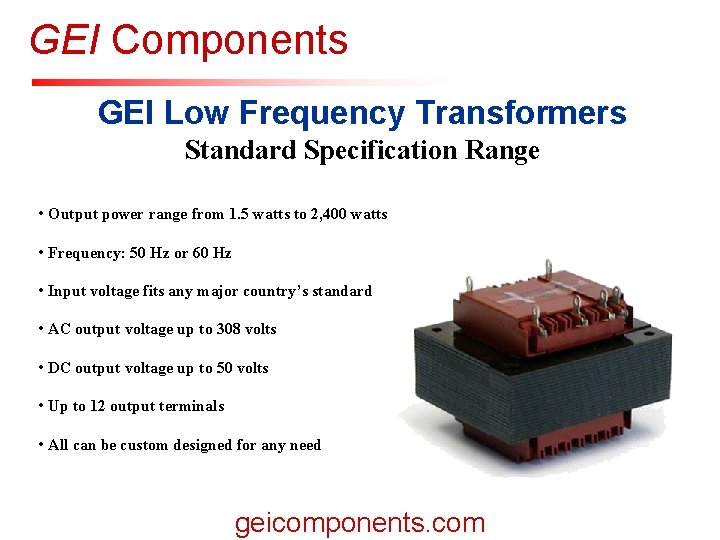 GEI Components 深圳晶华显示器材有限公司 SINCE 1987 SHENZHEN JINGHUA DISPLAYS CO. , LTD. INNOVATION GEI Low