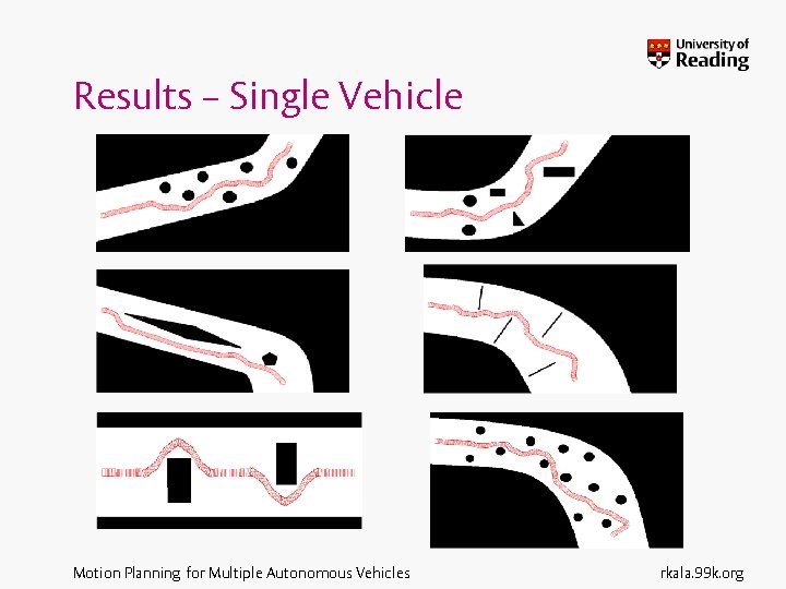 Results – Single Vehicle Motion Planning for Multiple Autonomous Vehicles rkala. 99 k. org