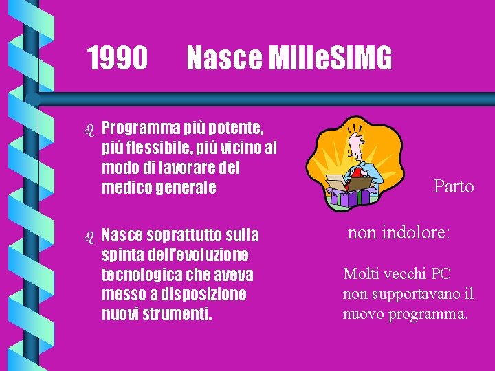 1990 b b Nasce Mille. SIMG Programma più potente, più flessibile, più vicino al