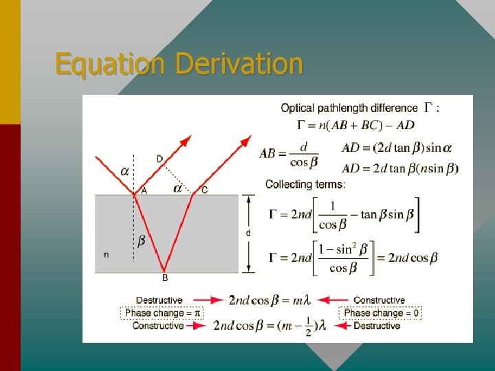 Equation Derivation 