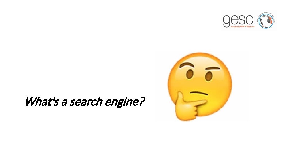 What's a search engine? 