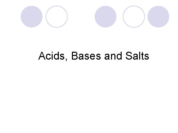 Acids, Bases and Salts 