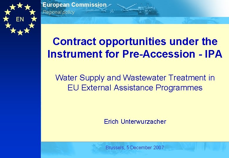 European Commission Regional policy EN Contract opportunities under