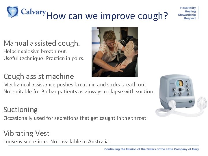 Respiratory management End of Life workshop Practical Management