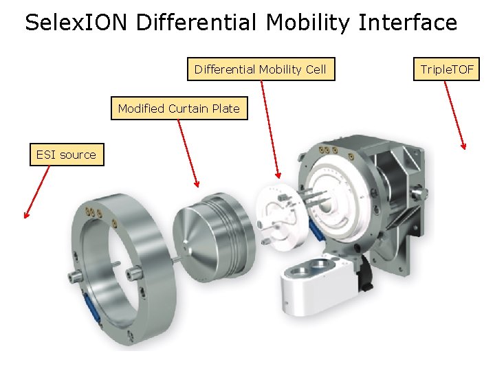 Selex. ION Differential Mobility Interface Differential Mobility Cell Modified Curtain Plate ESI source Triple.