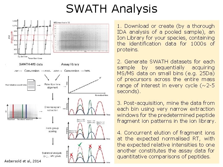 SWATH Analysis 1. Download or create (by a thorough IDA analysis of a pooled