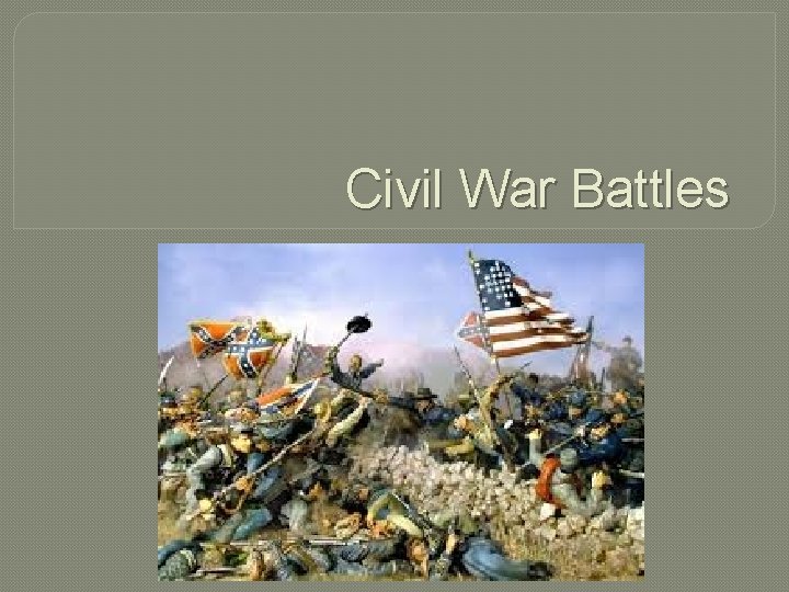 Civil War Battles 