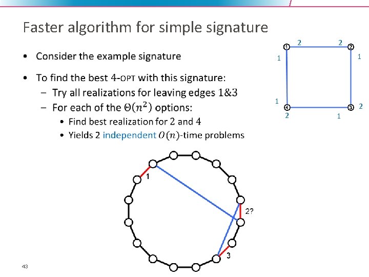 Faster algorithm for simple signature 2 • 2 1 1 1 2 43 2