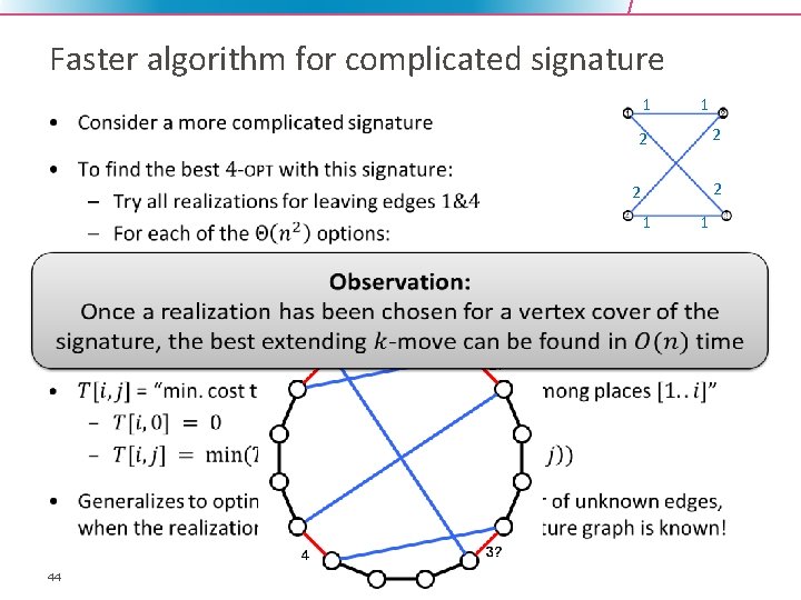 Faster algorithm for complicated signature • 1 1 2 2 1 44 1 