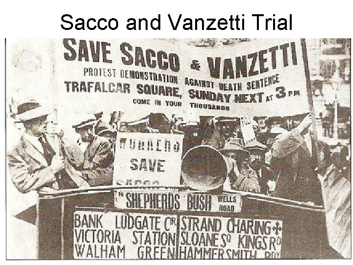 Sacco and Vanzetti Trial 