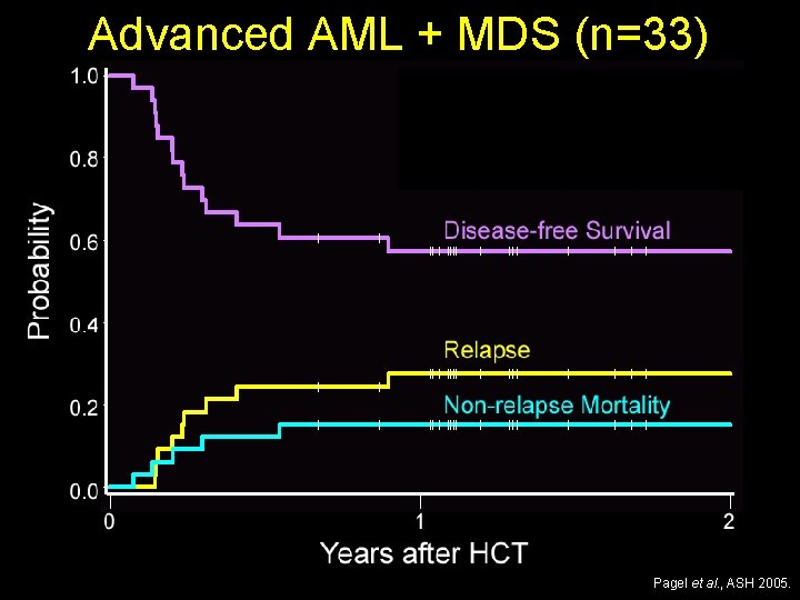 Advanced AML + MDS (n=33) 63 Pagel et al. , ASH 2005. 