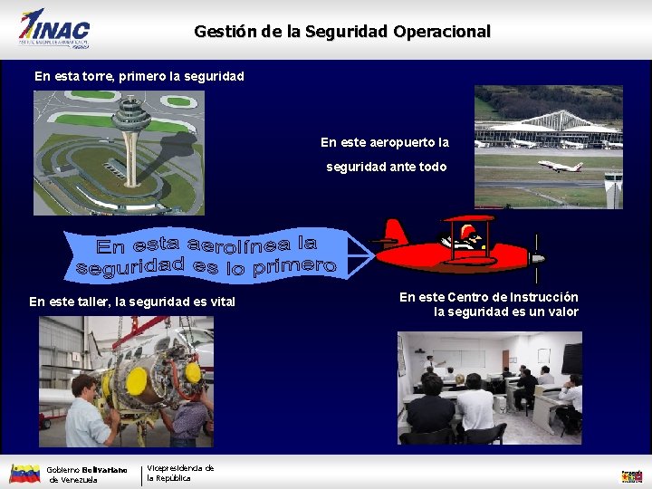 Gestión de la Seguridad Operacional En esta torre, primero la seguridad En este aeropuerto