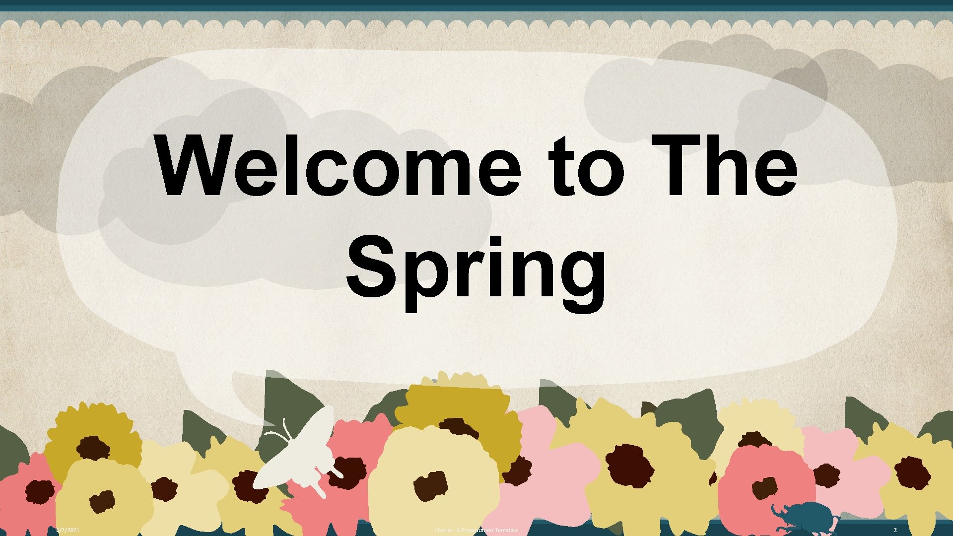 Welcome to The Spring 6/7/2021 Charlie - A Presentation Template 2 