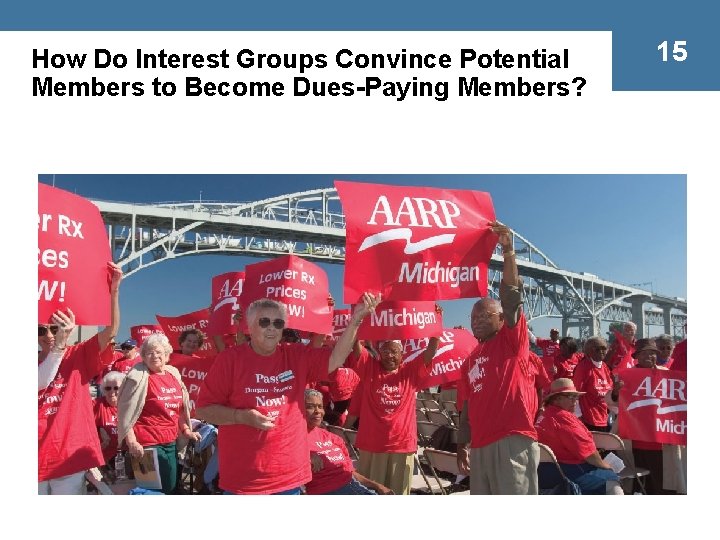 How Do Interest Groups Convince Potential Members to Become Dues-Paying Members? 15 