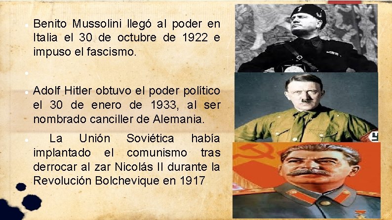  Benito Mussolini llegó al poder en Italia el 30 de octubre de 1922