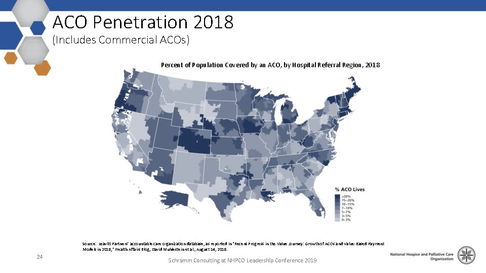 ACO Penetration 2018 (Includes Commercial ACOs) Percent of Population Covered by an ACO, by