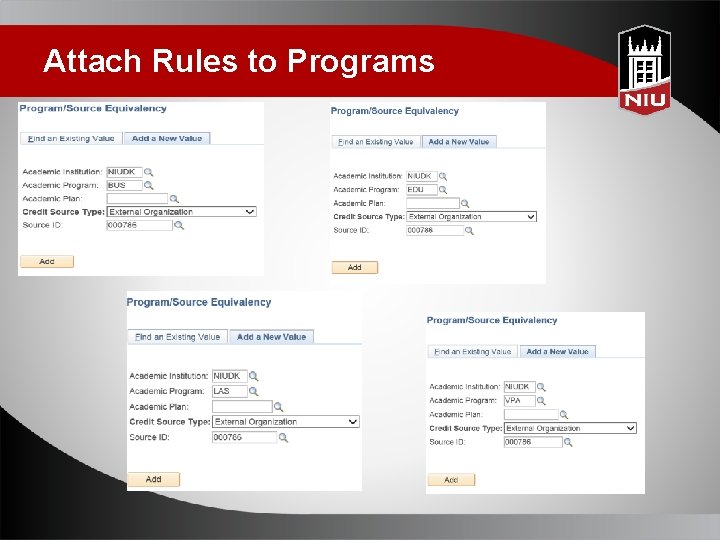 Attach Rules to Programs 