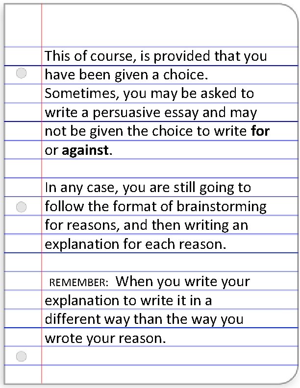 This of course, is provided that you have been given a choice. Sometimes, you