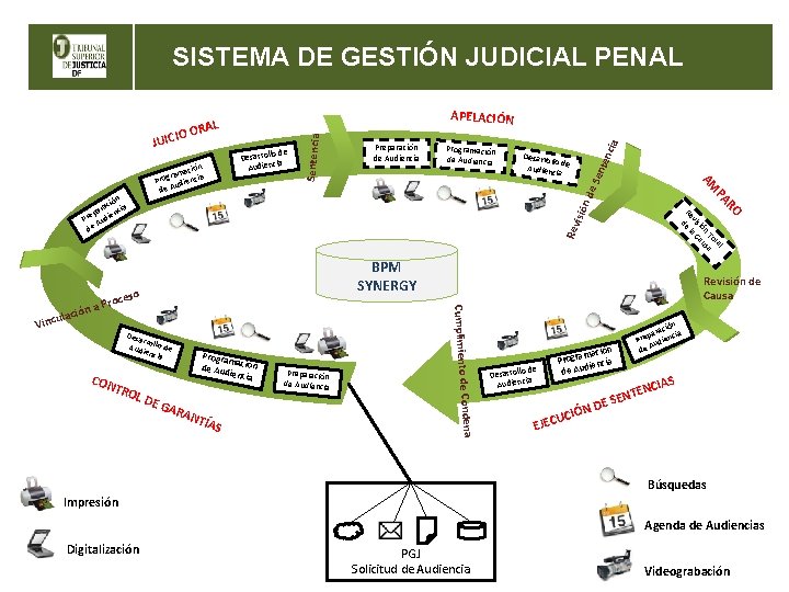 SISTEMA DE GESTIÓN JUDICIAL PENAL ncia nte e Se isió Rev Desa rro Audi