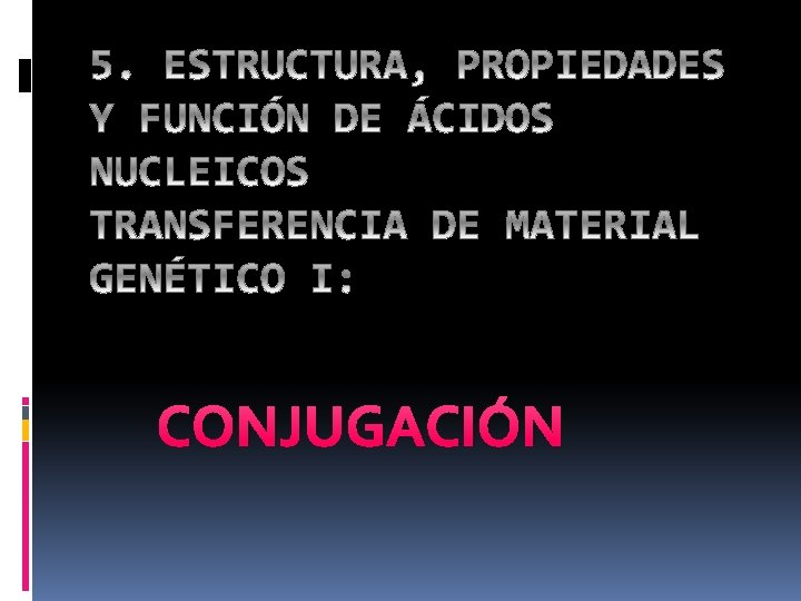 CONJUGACIÓN 