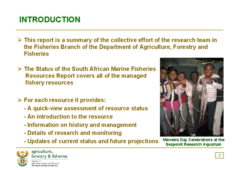 INTRODUCTION Ø This report is a summary of the collective effort of the research