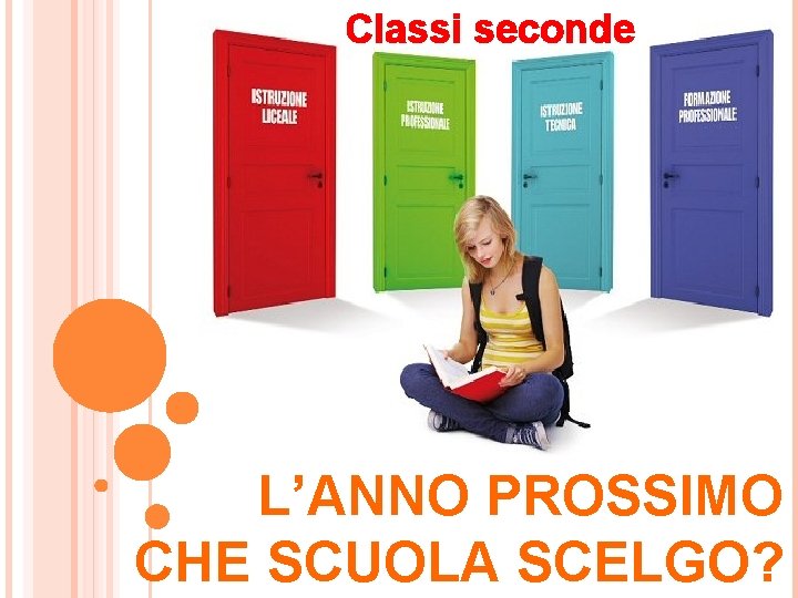 Classi seconde L’ANNO PROSSIMO CHE SCUOLA SCELGO? 