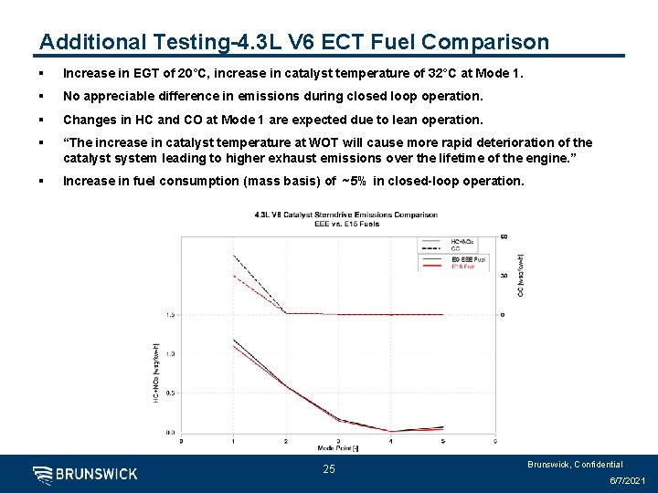 Additional Testing-4. 3 L V 6 ECT Fuel Comparison § Increase in EGT of