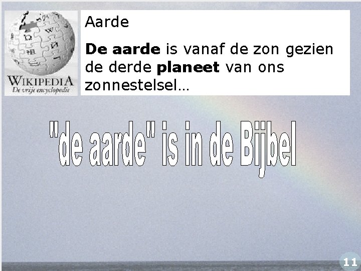 Aarde De aarde is vanaf de zon gezien de derde planeet van ons zonnestelsel…